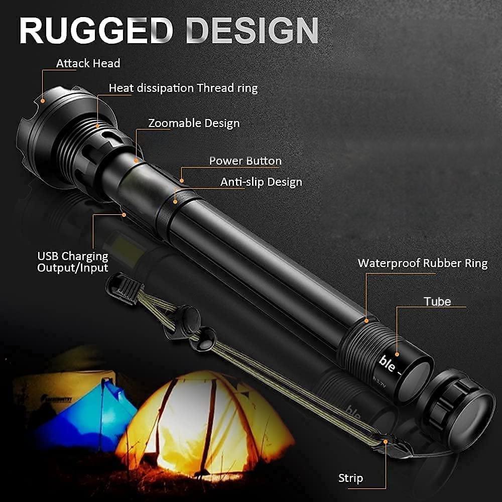 Flashlight High Power LED Flashlight Usb Lighting Recharg