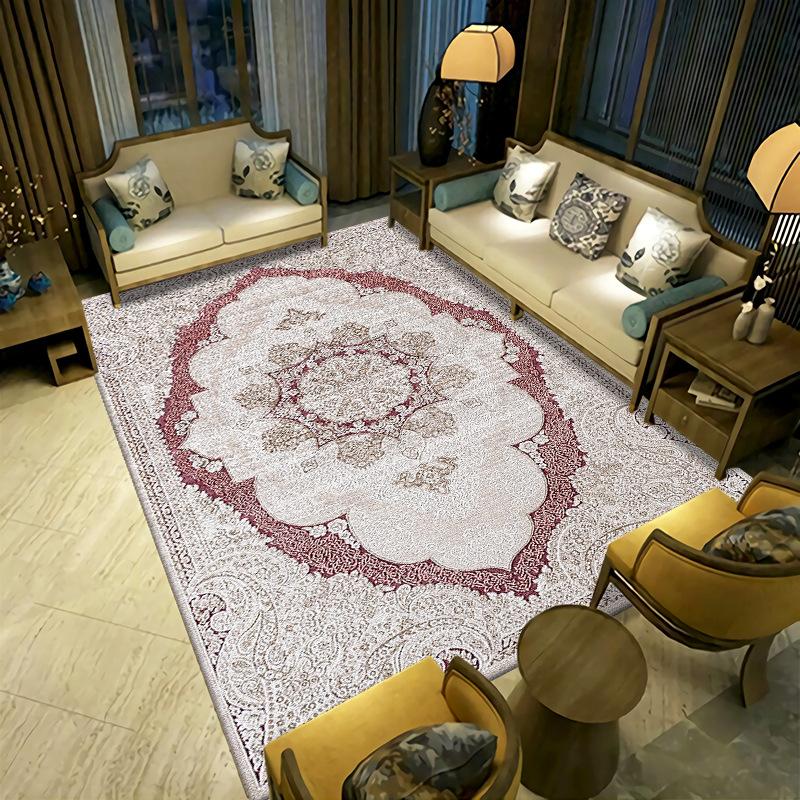 New Chinese Style Living Room Carpet Coffee Table Sofa Bedroom Bedside Carpet Easy To Maintain for Home Use
