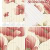 Set Of 2 Minimalist Flat Printing Curtains Without Rod Floral Spring Blossom Design New Year Festival Prints Light Curtain Polyester