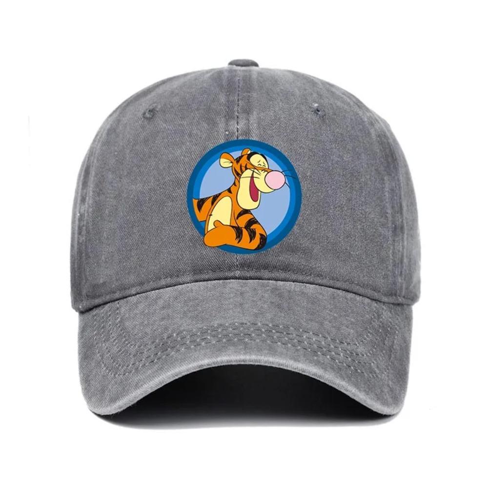 Fashion Cartoon Print Baseball Cap for Men Women Casual Hip-hop Hat Retro Washed Adjustable Dad Hat Outdoor Trucker Sun Hat
