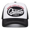Chicago 1967 Letter Embroidered Sponge Baseball Cap, Men's and Women's Outdoor Sports Event Mesh Cap, Baseball Cap