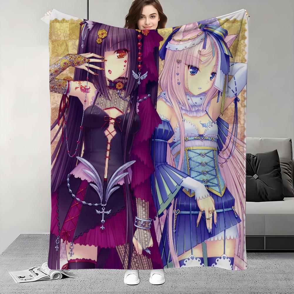 Game N-Nekopara-S Blanket Design Lightweight  For Dorms, Naps, Living Room, Office,Sofa,All-Season