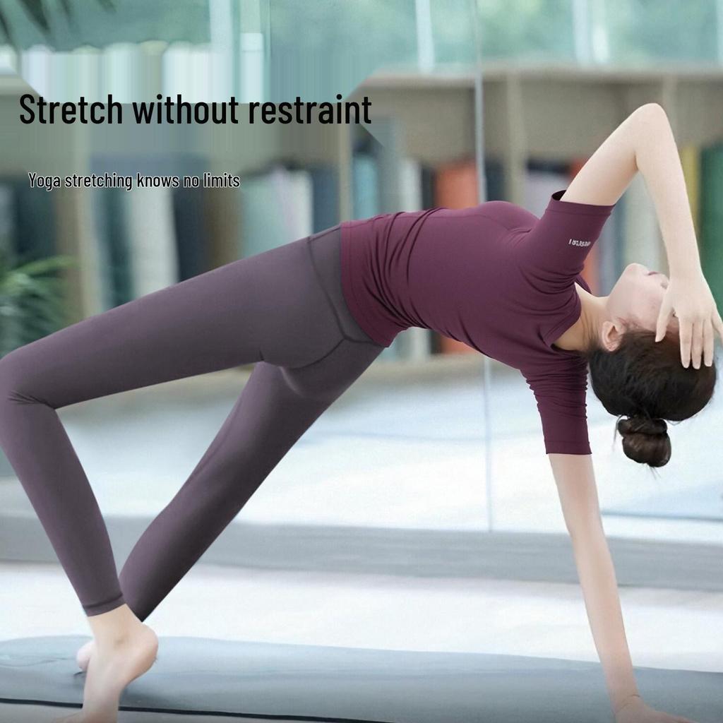 2026 New Style Women's Pilates Yoga Short Sleeve Top - Stunning Fashion & Professional Fitness Set