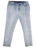 One Colors Men's Skinny Pants, Plus Size, Denim, Stretch, Slim Fit, Denim Jeans, Size 5L, Bleached