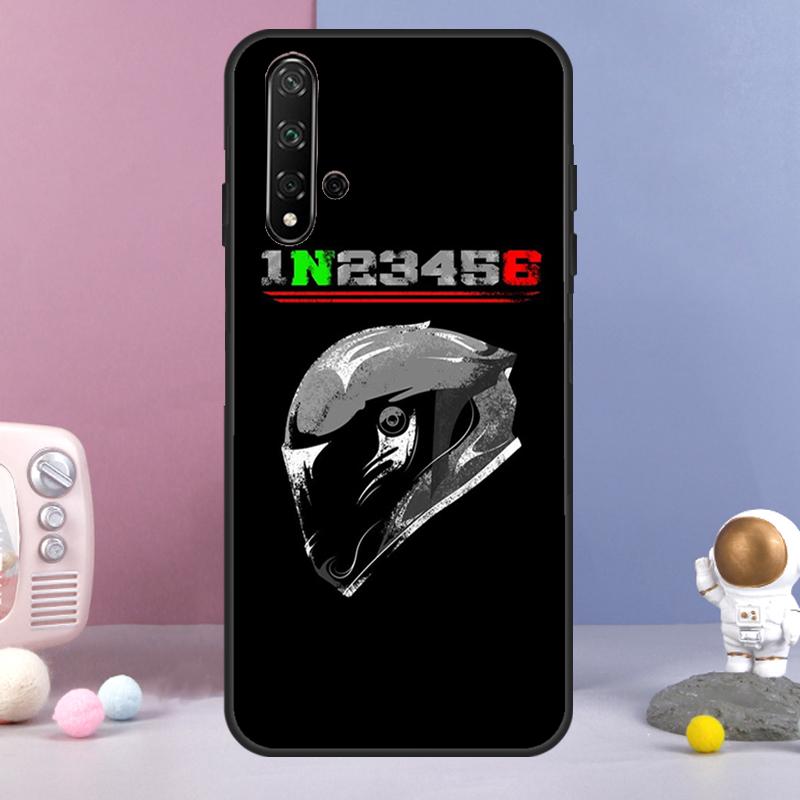 1N23456 Motorcycle For Huawei Nova Y60 Y61 Y70 Y72 Y73 Y90 Y91 9 10 SE 7i 8i 11i 12i P30 P40 Lite P60 Pro Case