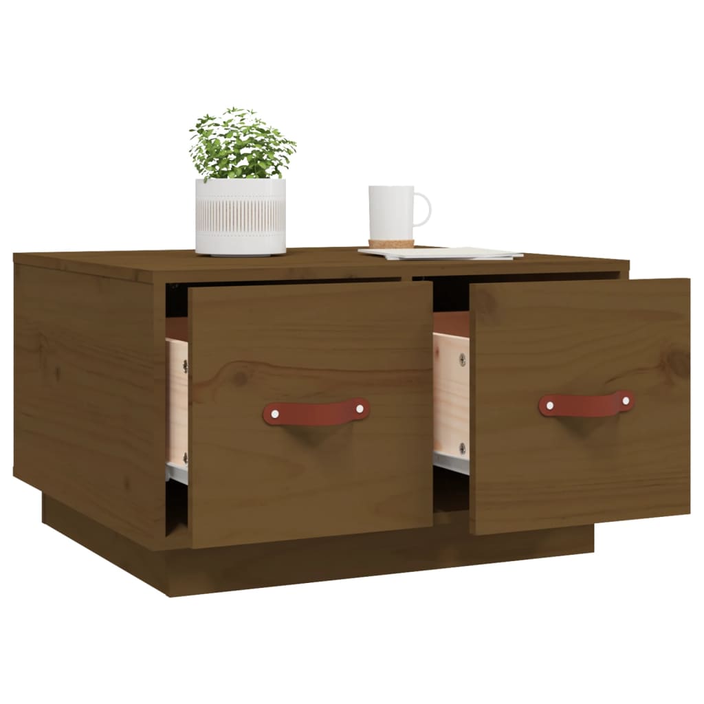 Coffee Table Honey Brown 60 x 53 x 35 cm Solid Pine Wood