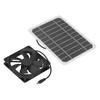 6W Solar Panel with Cooling Fan Mini Ventilator Solar Powered Exhaust Fan for Pet Dog Chicken House