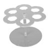 Organizer Fit for Cirkul Cartridge 6 Holes Acrylic Clear Round Flavor Bottle Holder Storage Rack for Kitchen Countertop