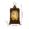 Christmas Snow Globe Lantern Christma Decoration Lighted for Holiday