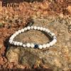 Economical 1000Pcs/Pack 4/6/8mm Evil Eyes Beads For Jewelry Making Blue Round Smooth Beads For DIY Bracelet Necklace Earrings