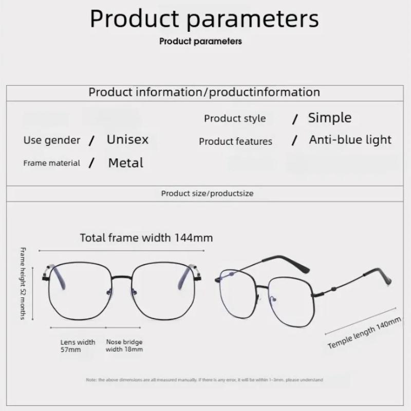 Fashionable Photochromic Large Metal Frame Myopia Glasses Unisex Comfortable Luxury Near Sight Eyeglasses 0 To -4.0