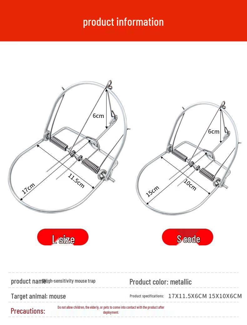 

Высокоэффективная клетка-мышеловка для помещений: Мощная мышеловка для бытового использования Large - 1 pack
