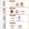 1-5pcs Cubic Vacuum Storage Bags Large Plastic Storage Bags for Storing Clothes Quilt Blankets Compression Empty Bag Packing Bag