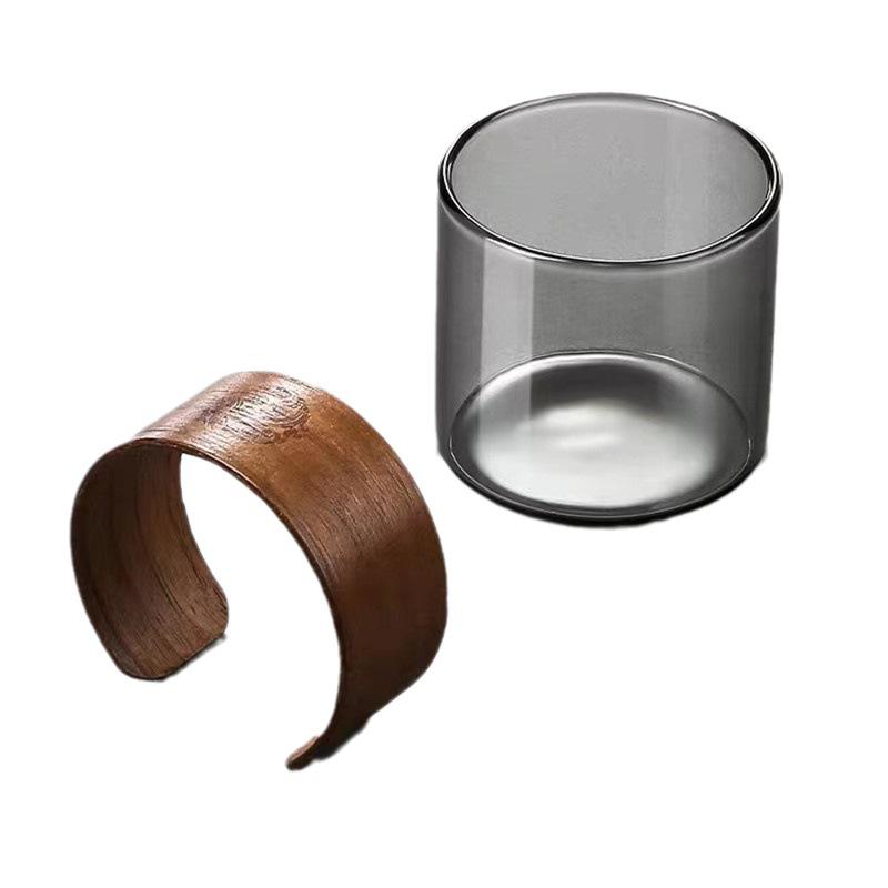 High-End Anti-Scald Glass Kung Fu Tea Cup Set for Men - Household Small Tea Drinking Cups