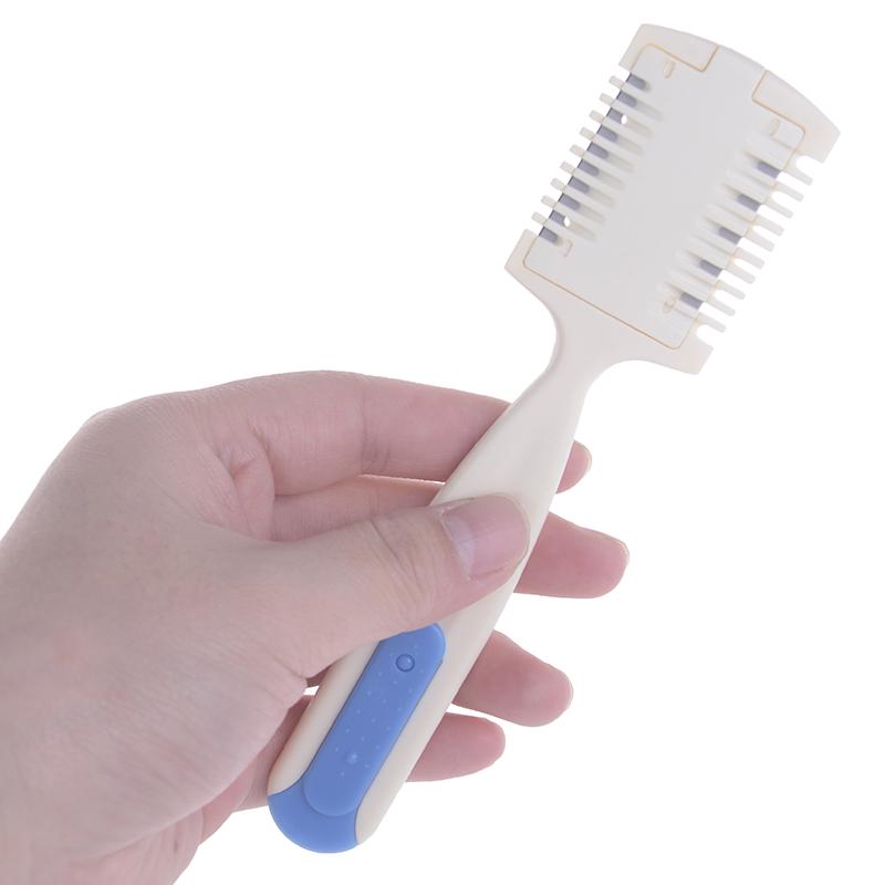 1Pc Durable Hair Cutting Trimmer Razor Blade Comb Long Beauty Hair Cut Accessories