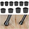 10pcs/pack Round Leg Tip Anti-slip Pad Furniture Feet Chair Leg Caps Foot Cover Floor Protectors