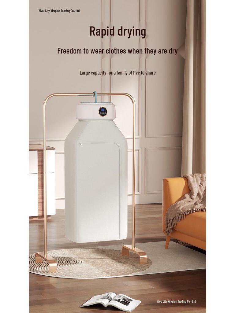 Compact Portable Clothes Dryer - Smart, Quick, and Foldable for Convenient Storage