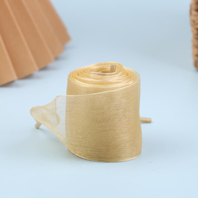 1Pair 4cm Wide Organza Shoe Strings 160cm Woman Bow Shoelaces Flat Silk Satin Ribbon Canvas Sneakers Sport Shoes Laces'
