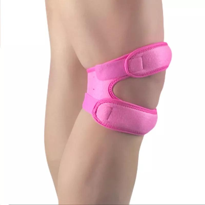 Sports Kneepad Double Patellar Knee Patella Tendon Support Strap Brace Pad Protector Open Fitness  Knee Wrap Band