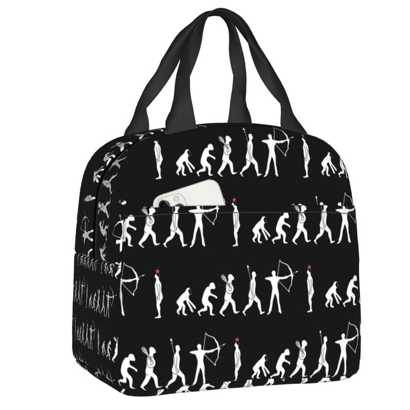 Dartscheibe Isolierte Lunchtaschen für Damen Pfeil Bogenschießen Ziel Dartscheibe Tragbarer Kühler Thermische Lebensmittel-Lunchbox Schule