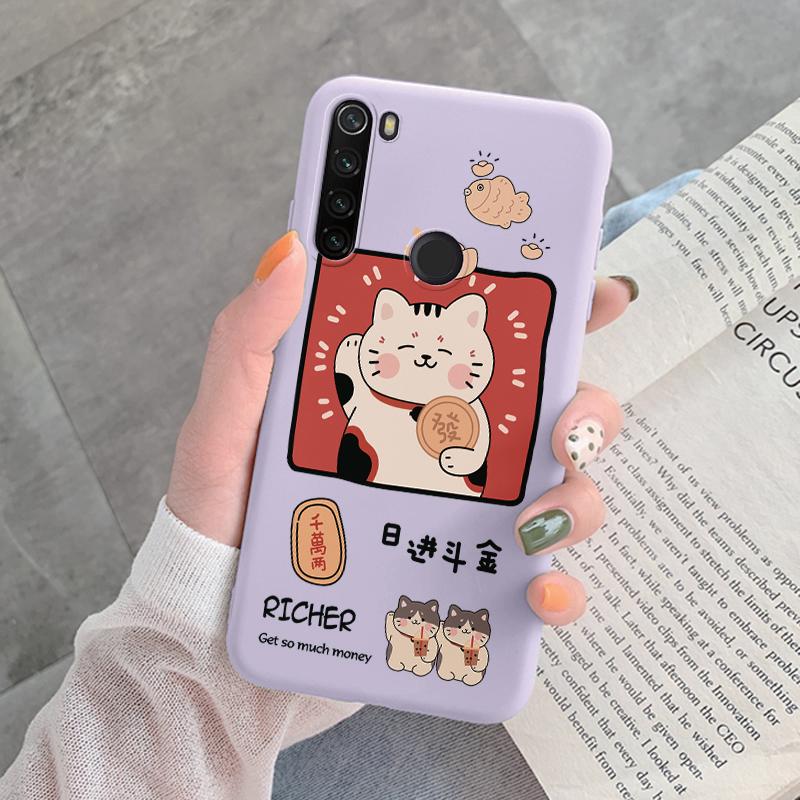 For Redmi Note 8 Pro 8T Back Cover Protective Case Soft Silicone Cute Cartoon Cat Frog Funda Phone Case For Xiaomi Redmi Note 8