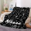 Custom Name basketball Theme Printed Blanket - Perfect for Couch, Bed, Travel & Outdoor Use | Machine Washable, Cozy & Durable.