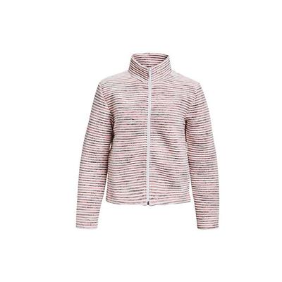 Multicolor Stripe Training Sports Zip Jacket Women Outerwear White 1366001-100