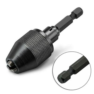 1/4\" Keyless Chuck Conversion Hex Shank Adapter Drill Bit Quick Change Driver