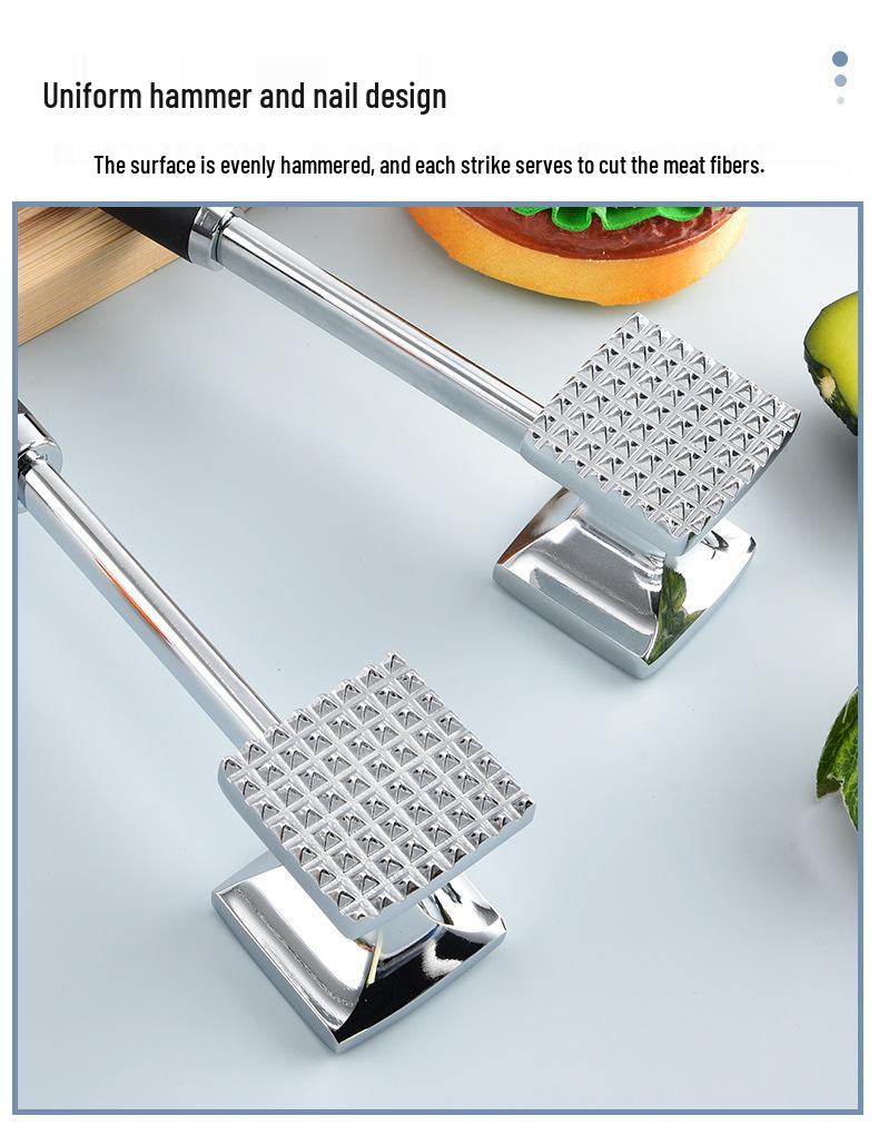 Aluminum Alloy Double-Sided Meat Tenderizer and Stripper Hammer