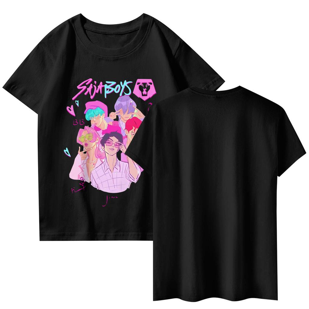 Fashionable Round Neck Short Sleeve Work Clothes Printed Tops For Womens Summer Tops