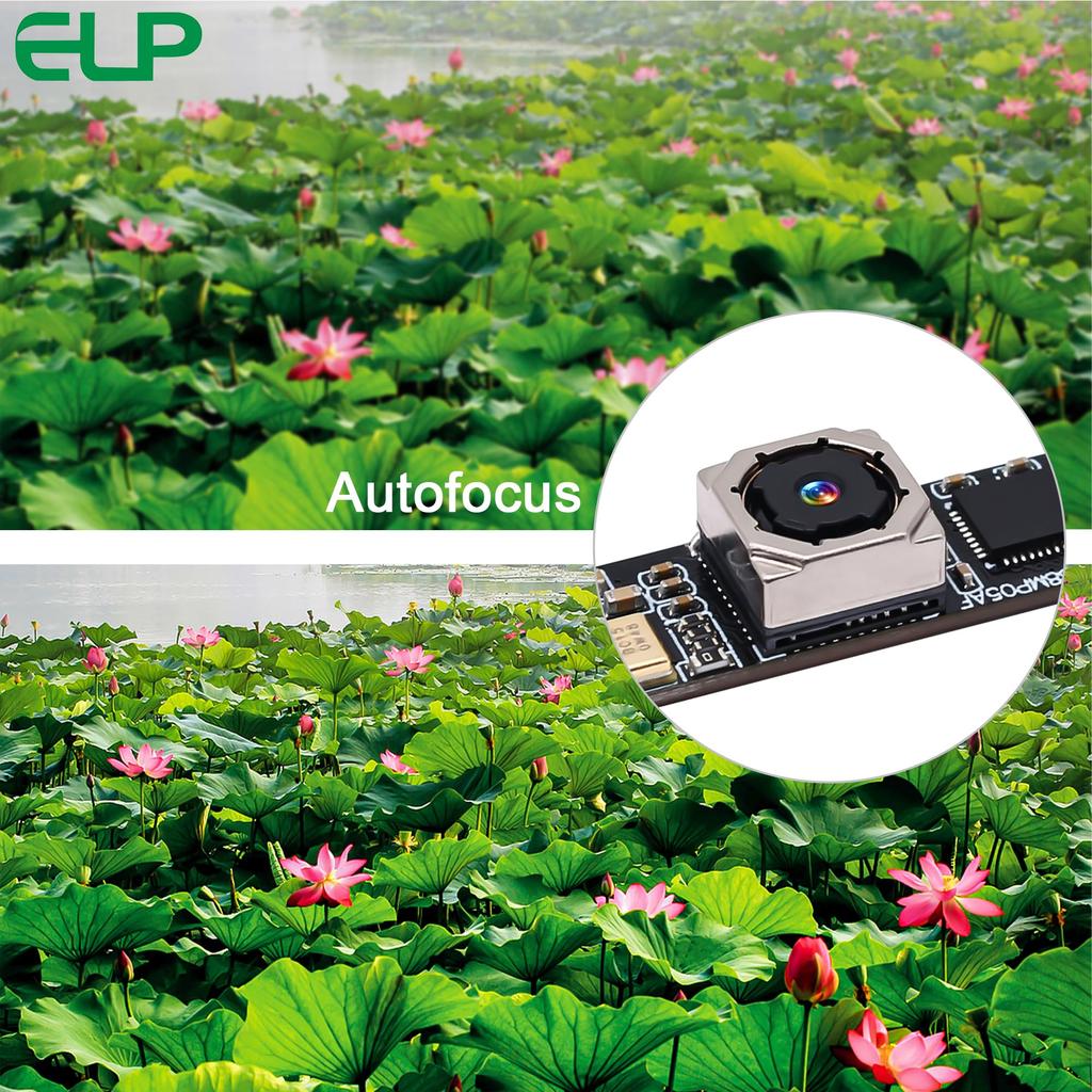 ELP 8MP USB Camera Module with 4K Lightburn Camera for PC Laser Engraving Mini Autofocus Webcam CCTV USB Surveillance Camera for Raspberry Pi Laptops
