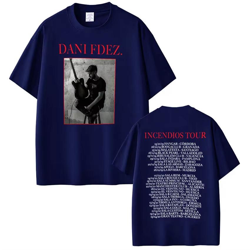 Rapper Dani Fernandez Tour Graphic Tshirt Men Women Fashion Hiphop pure Cotton T Shirts Shortsleeved Casual Harajuku Top