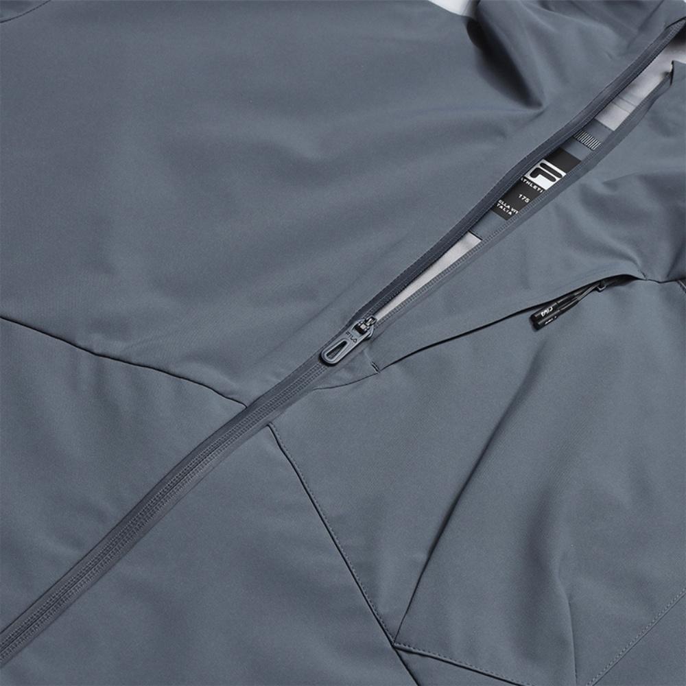 Fila Fitness Series Minimalist Personality Sports Training Versatile Comfortable Loose Hooded Jacket Men jackets Graphite-Gray A11M621703FDY