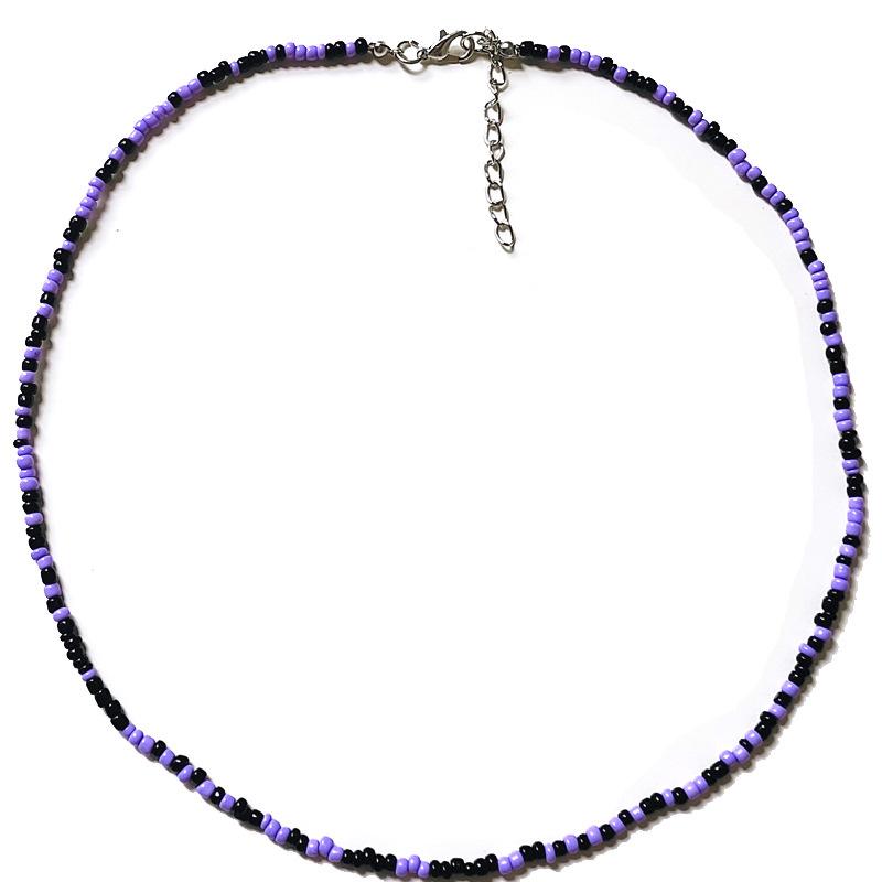 50cm Colorful Bohemian Seed Bead Choker Necklace – Perfect for Halloween & Christmas