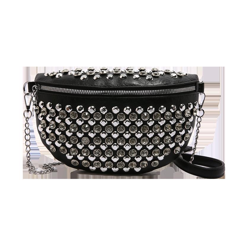 

This year s popular bags, women s bags, 2025 new Korean version fashion diamond-encrusted shoulder bags, athleisure cross-body waist chest bags