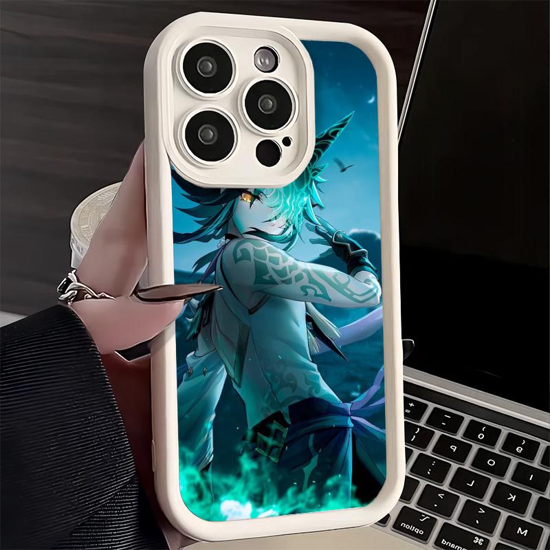 Phone Case for iPhone 17 Air 16E 15 16 Pro Max Genshin Impact Xiao Cover 14 Plus 13 12 Mini Soft Shell Silicone Fundas