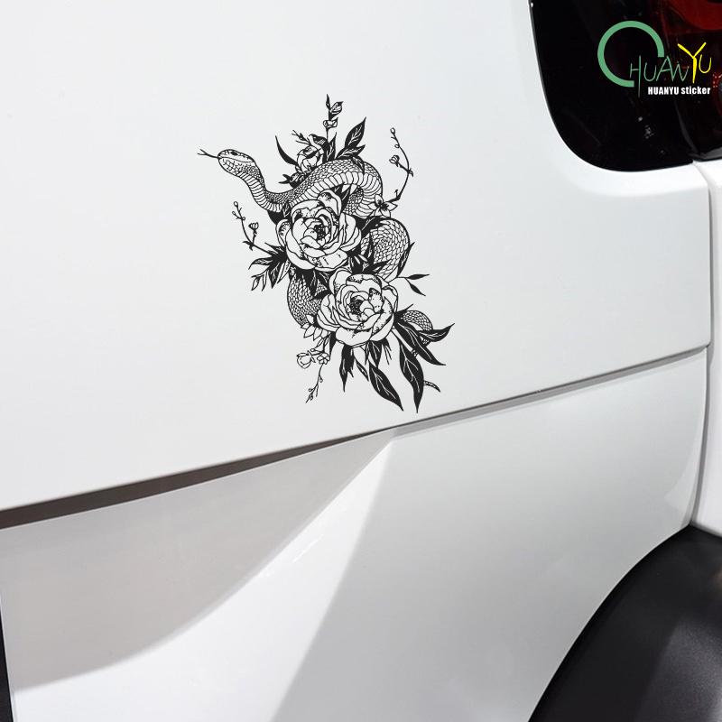 mandala snake decal for car and motorcycle to cover scratches, waterproof and reflective.