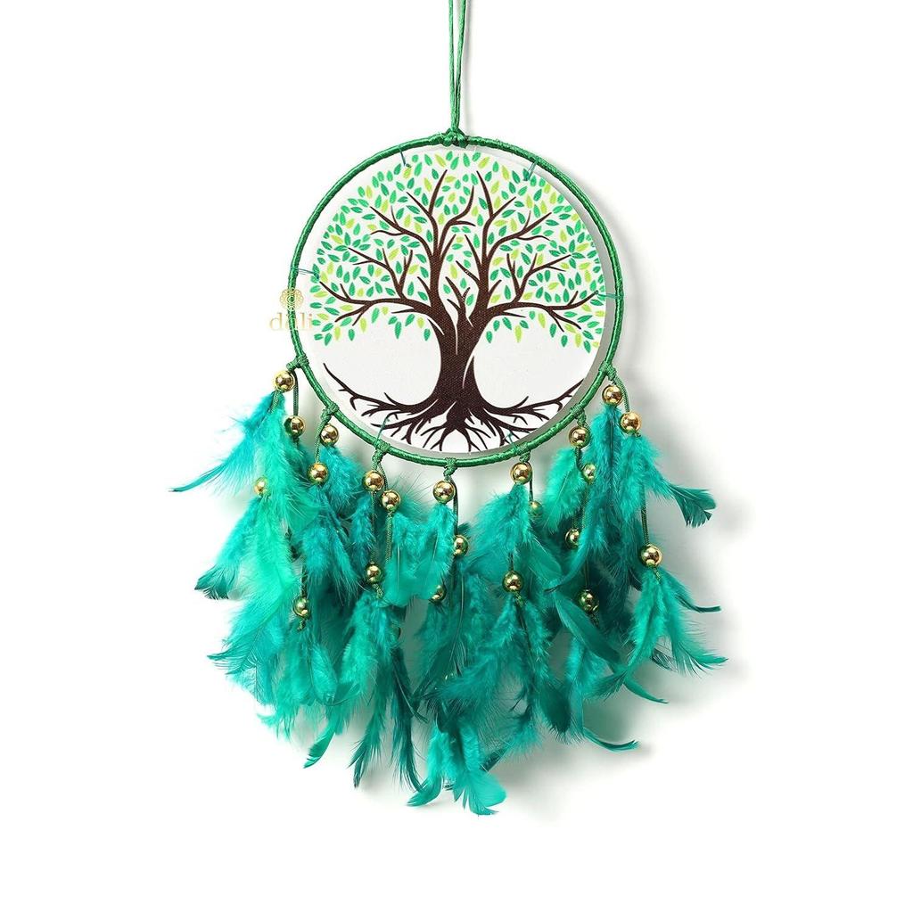 Dream Catcher Handmade Tree of Life Canvas Dreamcatcher for Bedrooms Office Balcony Outdoors Garden Car Hanging