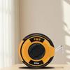 Disc Tape Measure with Metal Hook HandHeld Circular Measuring Ruler Compact Retractable