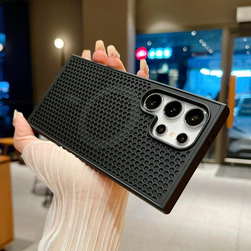 Trojrozměrné Duté Vhodné pro Pouzdro na Mobilní Telefon Samsung S25 Ultra Magnetické Absorpční S23FE Matné Chlazení S24Plus Ochranné Pouzdro