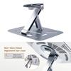 Metal Projector Stand Portable Foldable Adjustable Height Secure Base For Desktop/Wall Mount/Suspend Placement