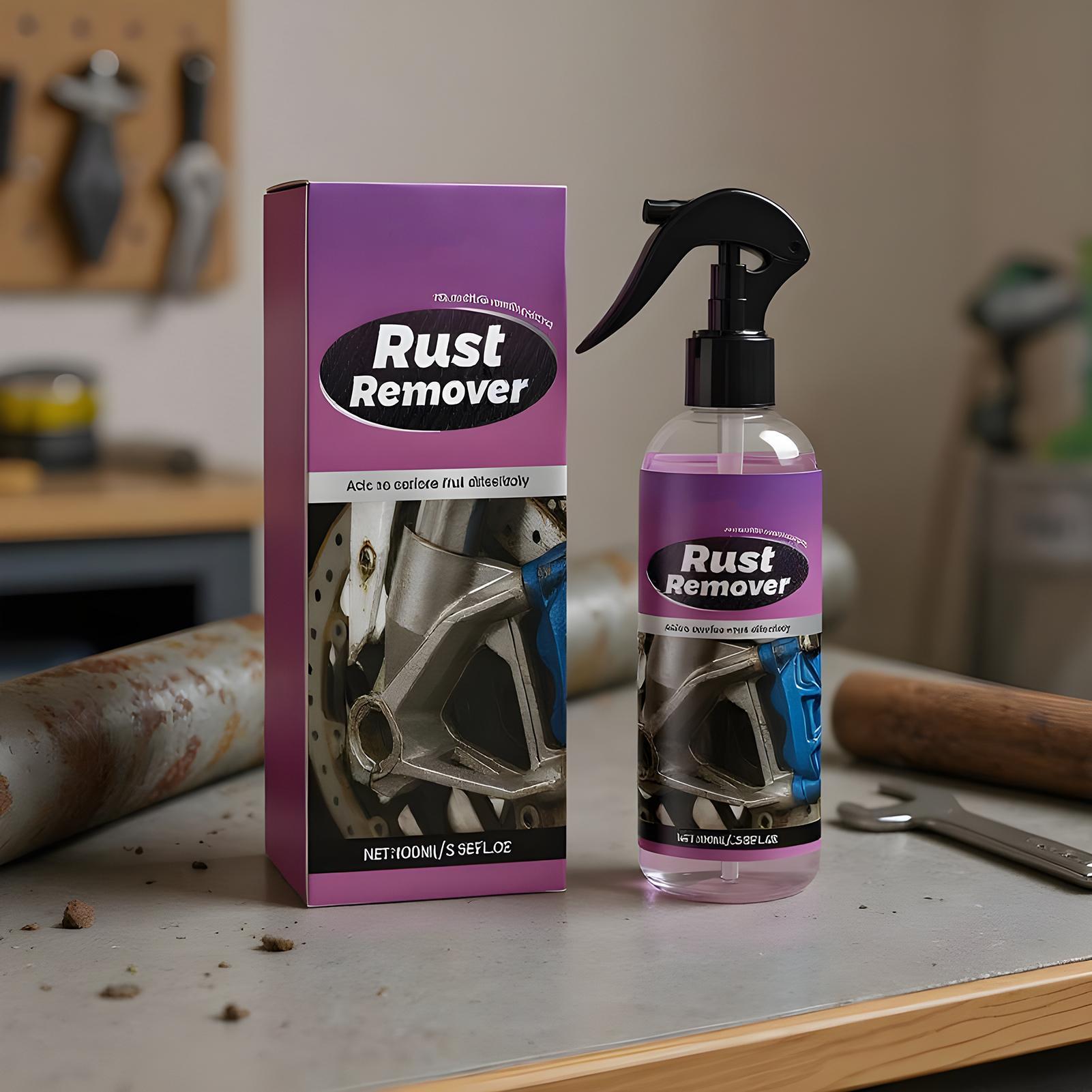 

Rust Remover Spray 100ml Rust Stain Cleaner Spray Iron Stain Cleaner Converter For Car Automotive Wheel Chassis Marine 100ml