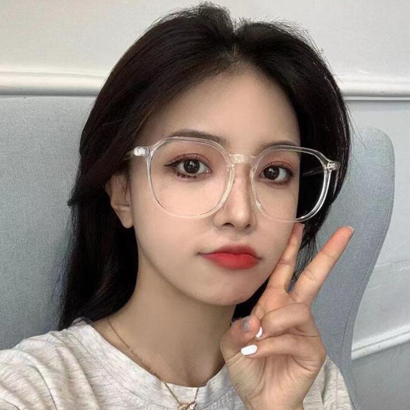 Transparent Myopia Glasses -1.0 to -6.0 Prescription Eyewear for Men Women Black Frame Shortsighted Glasses