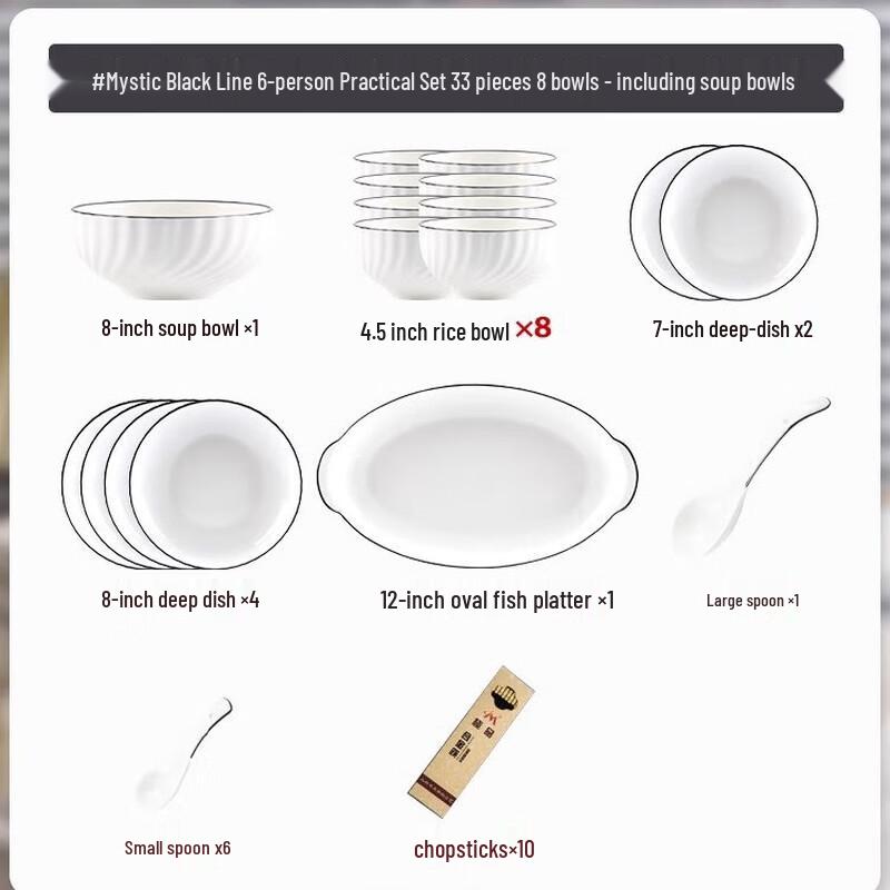 Love and Peace Xuan Yue Enamel Dinnerware Set