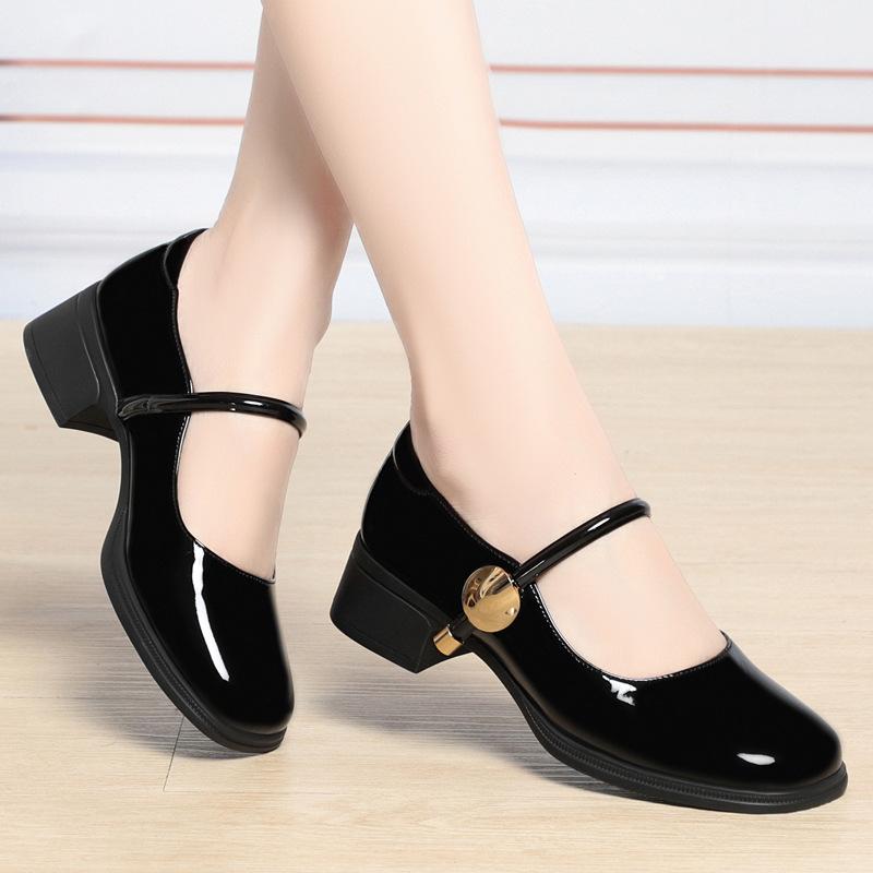 

Модные туфли на блочном каблуке для женщин. Туфли в стиле Лолиты. Сандалии с квадратным носком. Женские босоножки. Черные туфли Мэри Джейн в стиле ретро из металлической кожи в африканском стиле. Сексуальные. 41 чёрный