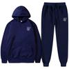 Autumn and winter fleece warm hoodie and sweatpants hooded set
