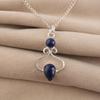 Lapis Lazuli Gemstone 925 Sterling Silver Handcrafted Designer Pretty Pendant 1.60" For Mother PP-13-28