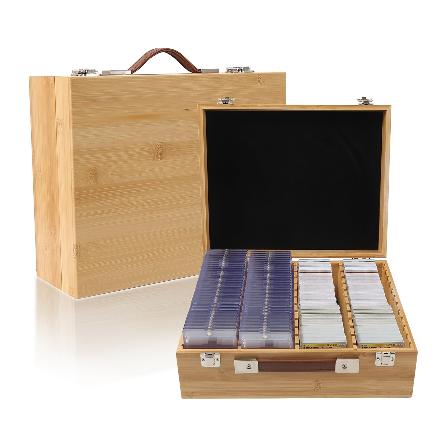 

HG CHASING TRIBE Колода Большая Вмещает Более 3200 Сделана из Натурального Бамбукового Дерева Новейший Магнитный Хранилище Коллекционная Карта Карта Коллекционная Карточная Игра Коробка для Хранения Карт