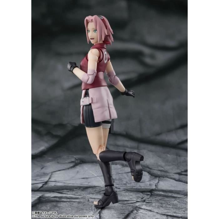 Figurine Articulée - COSMIC GROUP - Sakura Haruno - 14 Cm - Accessoires Inclus - Naruto Shippuden