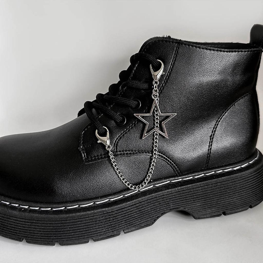 Adjustable Shoe Chain Exaggerated Hollow Star Pendant Martins Boot Chain Versatile Shoe Accessory Gift for Fashion Lover